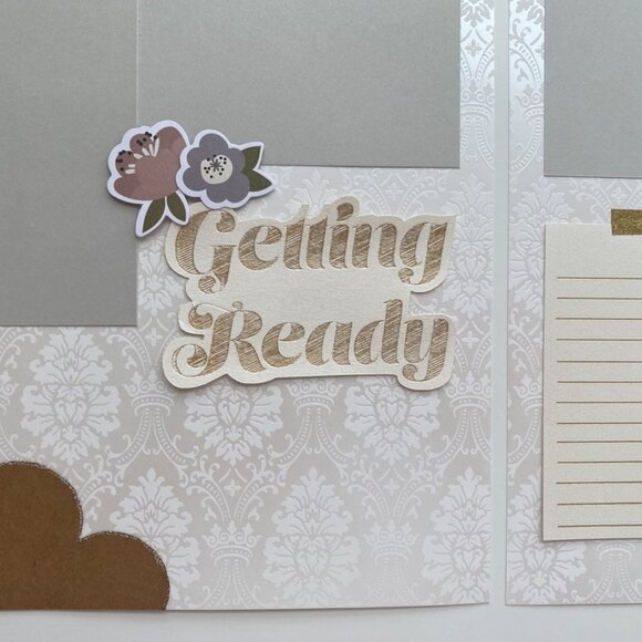 12x12 Premade Wedding Scrapbook, Bride and Groom Gift, Wedding Gift - Picture 14 of 15